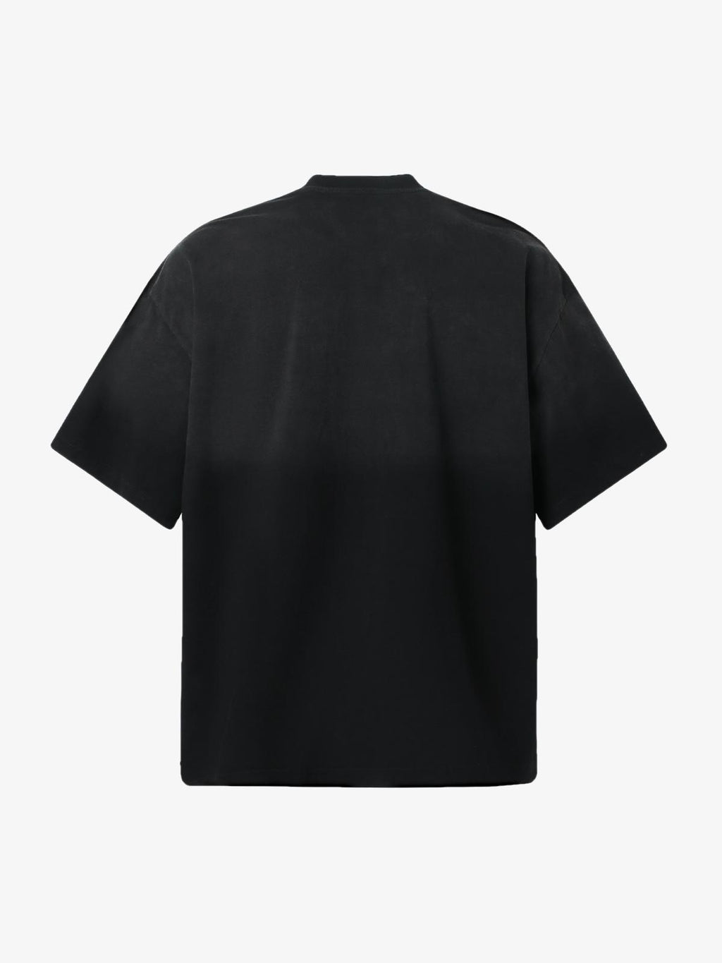 Distressed Gradient Letter Print Crew Neck T-shirt