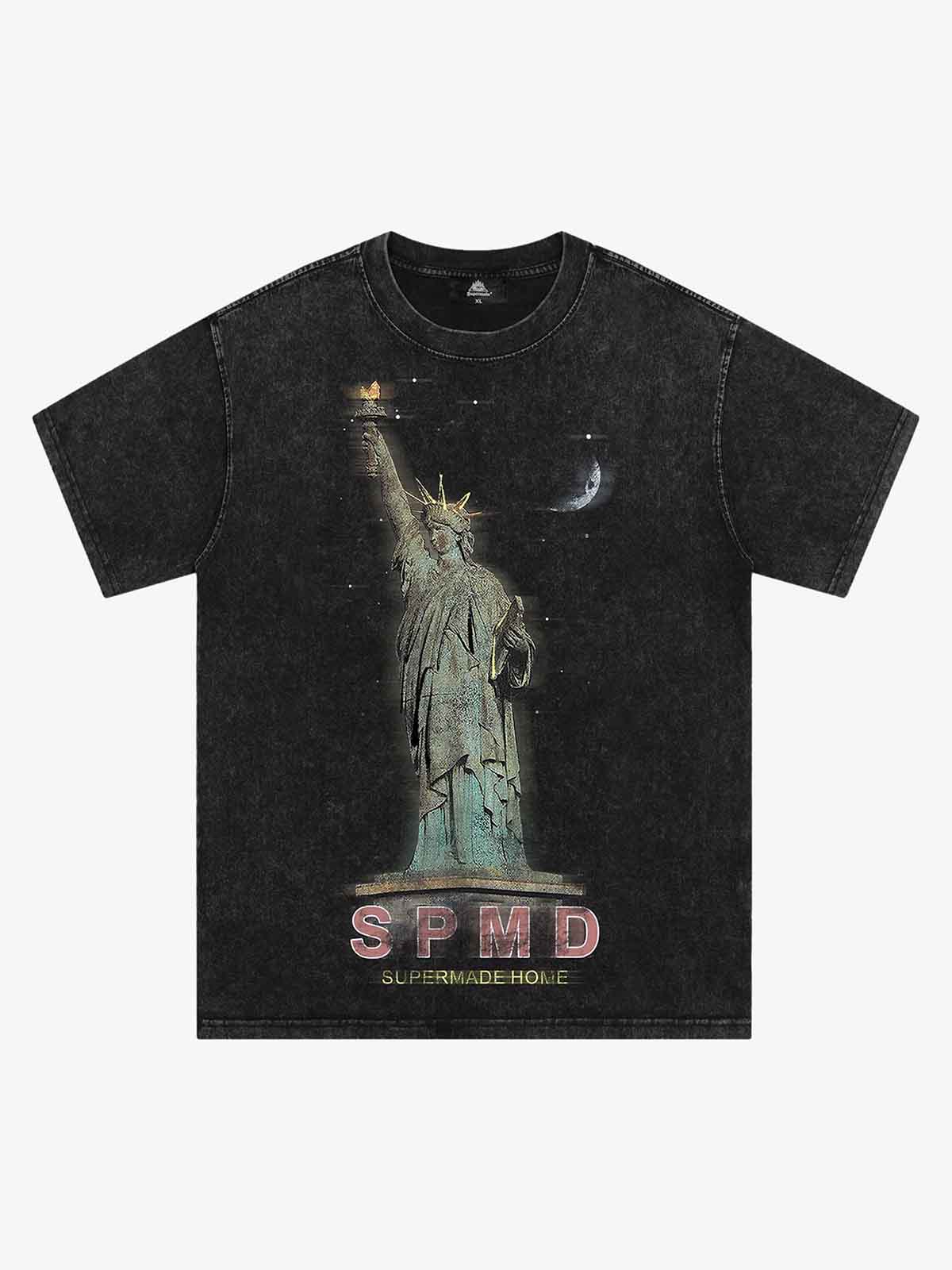 Theprecipice Statue Of Liberty Vintage T-shirt - 2132