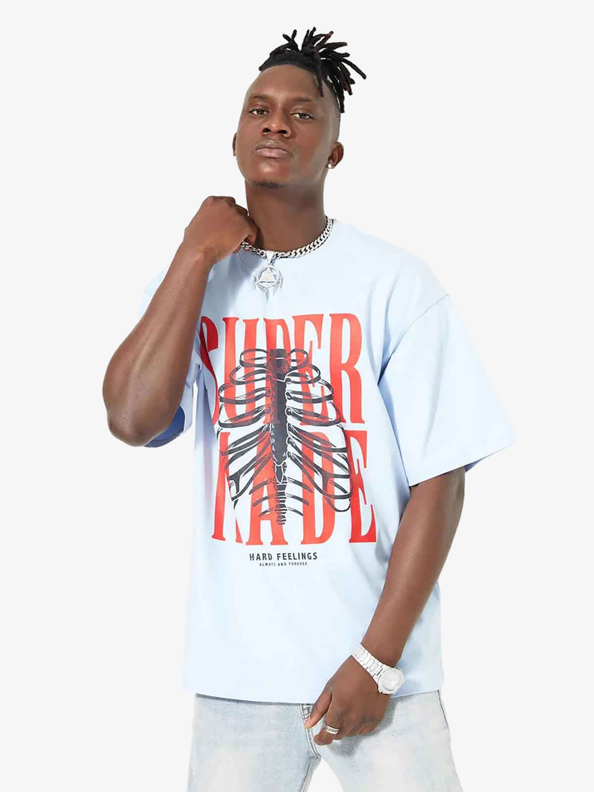 Theprecipice Skull Printed Logo Design T Shirt -1159