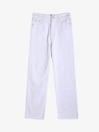 Theprecipice Burning Text Embroidered Letters Jeans -1478