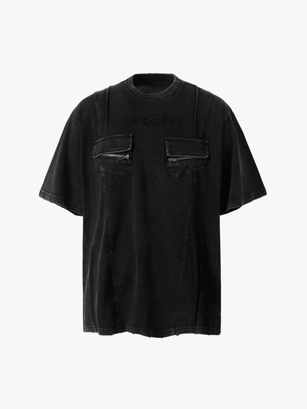Vintage Washed Multi-Pocket T-Shirt