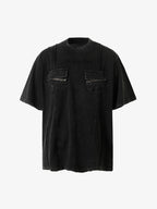 Vintage Washed Multi-Pocket T-Shirt