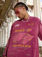 Theprecipice Washed Edge Long Sleeve T-Shirt