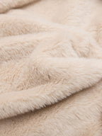 Faux Fur Lined Zip Up Winter Hooded Bomber Jacket - 2560