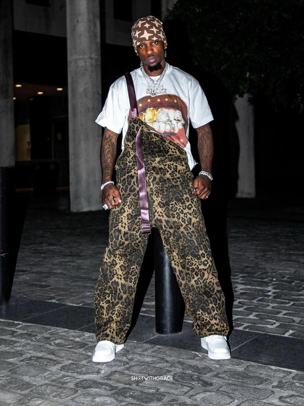 Theprecipice Leopard Print Street Style Workwear Overalls - 2020