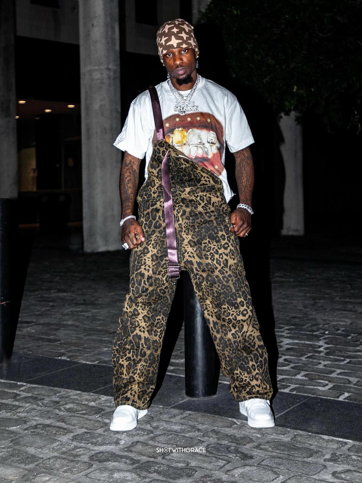 Theprecipice Leopard Print Street Style Workwear Overalls - 2020
