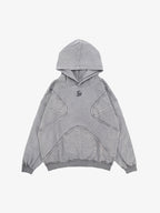 Theprecipice Washed Splicing Hoodie - 1985