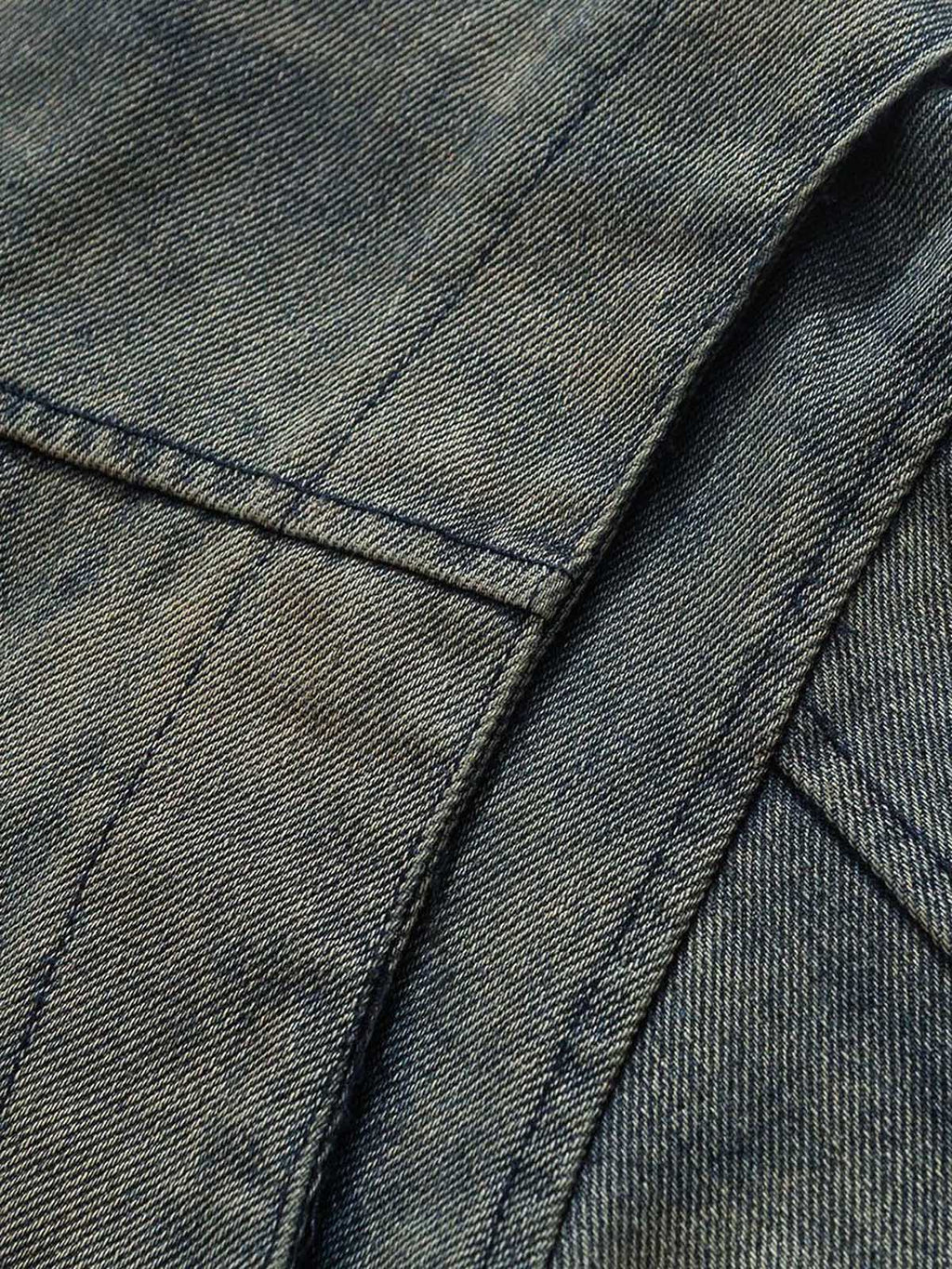 Theprecipice High Street Hip-hop Distressed Washed Denim Jacket - 2242