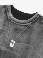 Theprecipice Metal Tag Street Rap T-Shirt
