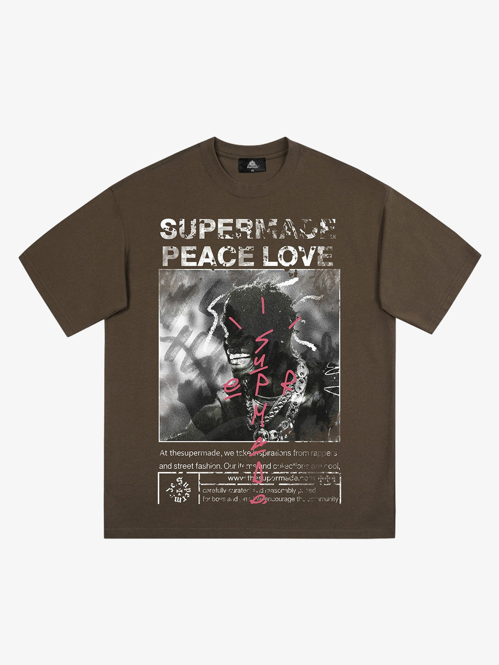 Theprecipice Gangsta Rapper Oversize Graphic T-shirt  - 1990