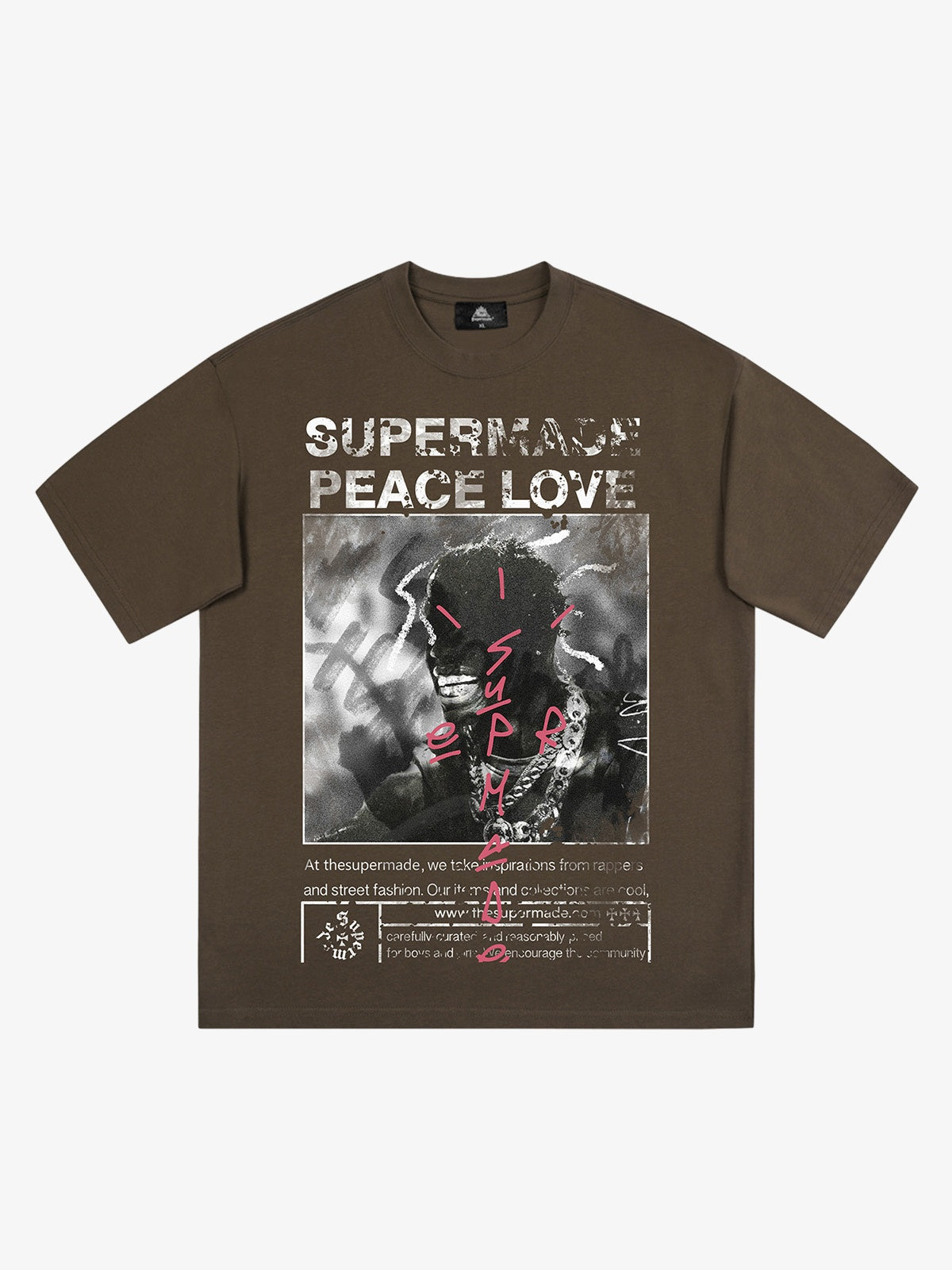 Theprecipice Gangsta Rapper Oversize Graphic T-shirt  - 1990