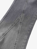 Washed Gradient Flared Jeans