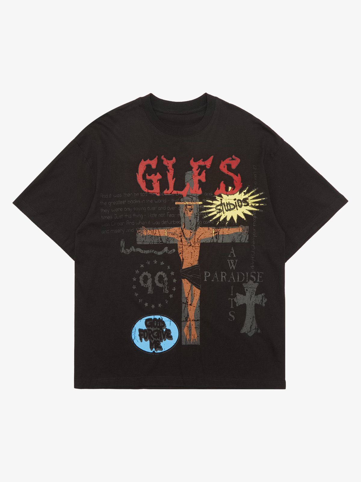 Theprecipice Funny Jesus Graffiti Street Rap T-shirt