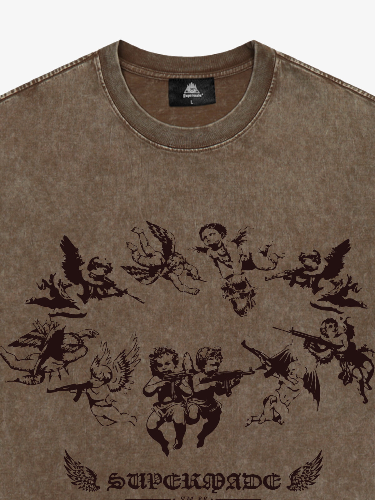 Original Vintage Angel Graphic Print T-Shirt