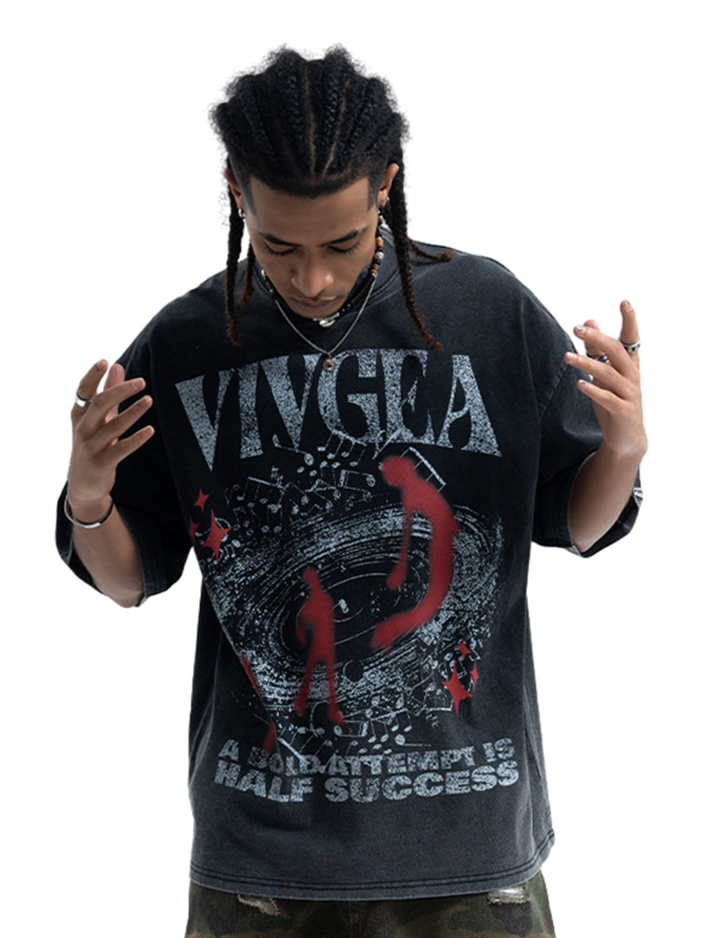 Washed Oversized Graphic T-Shirt