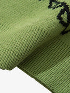Theprecipice Cartoon Dinosaur Printed Sweater - 1004