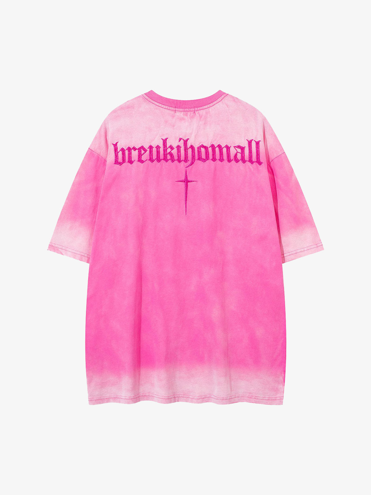 Oversized Cross and Studed T-Shirt