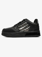 Dark Embroidered Letters Skate Shoes