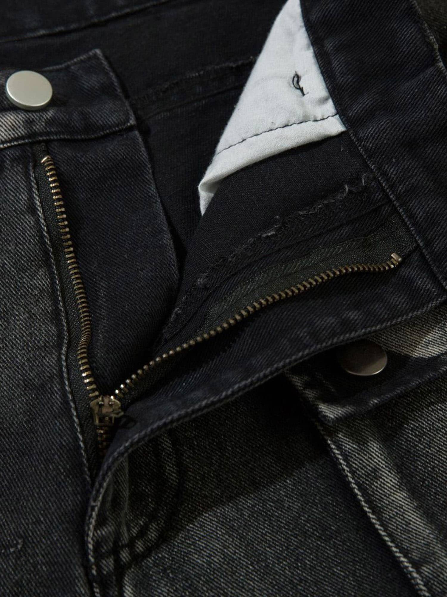 Theprecipice High Street Embroidery Hip-Hop Jeans - 2122