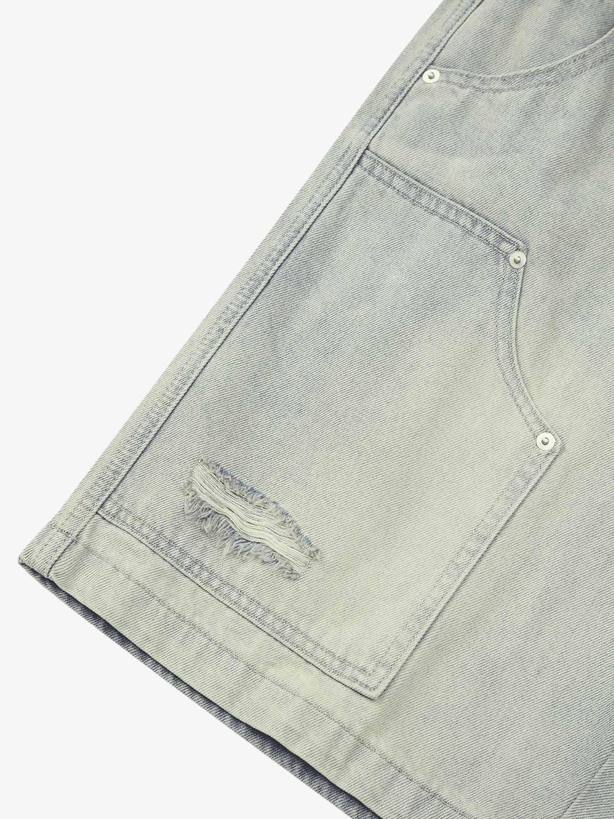 Theprecipice Retro Washed Hip-Hop Shorts