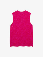 Retro Rhinestone Cross Chain Vest