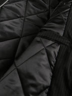 Retro Fur Hooded Fleece Bomber Jacket - 2478