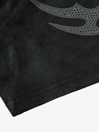 Oversized Graphic Suede Print T-Shirt