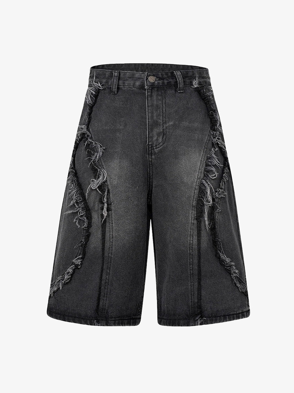 Theprecipice High Street Washed Distressed Denim Shorts - 2100