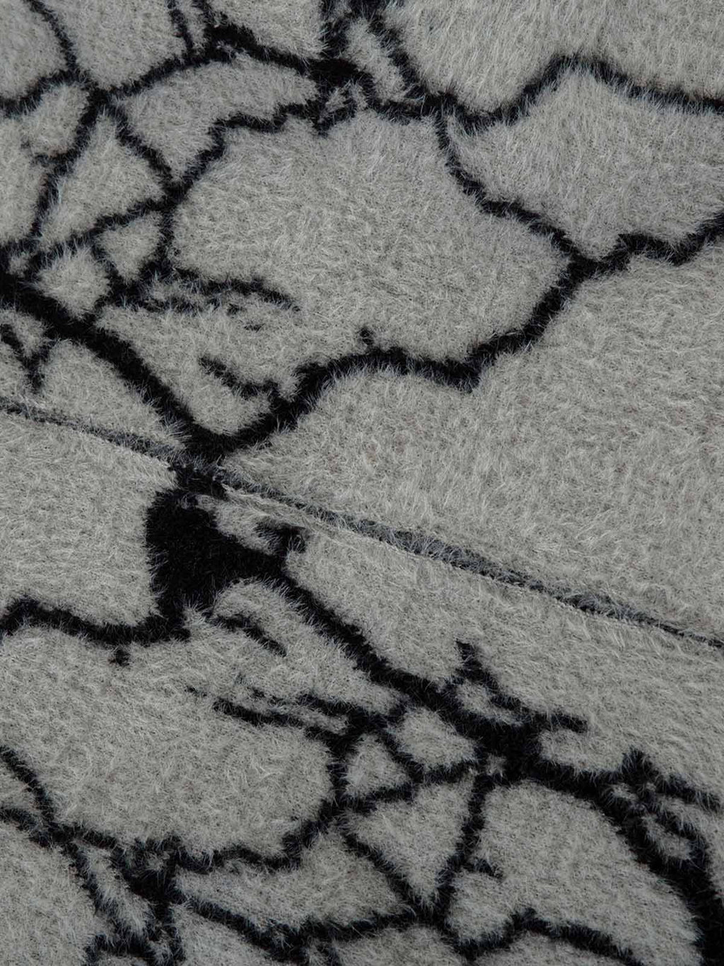 Theprecipice Lightning Graphic Imitation Mink Fur Zip Up Sweater