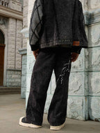 Theprecipice High Street Hip-hop Distressed Washed Jeans - 2185