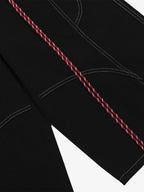 Denim Welt-Embellished Cargo Jorts - 2408