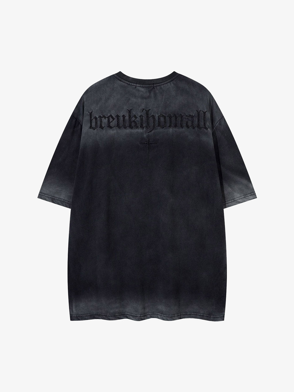 Oversized Cross and Studed T-Shirt