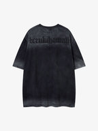 Oversized Cross and Studed T-Shirt