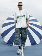 Original Camouflage Spliced Baseball T-Shirt - 2350