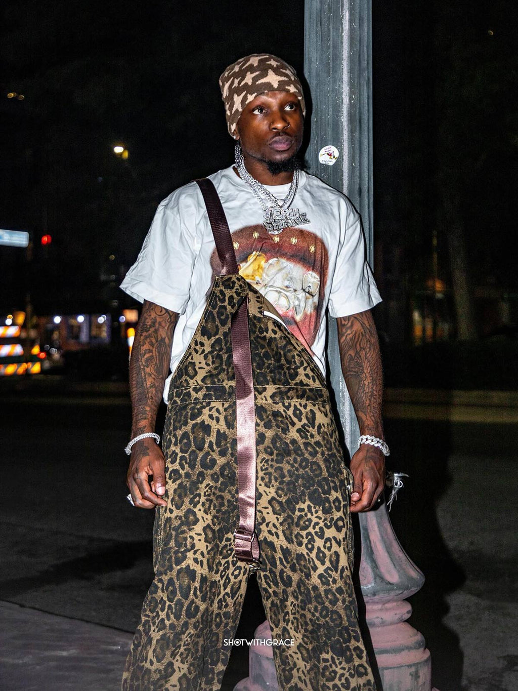 Theprecipice Leopard Print Street Style Workwear Overalls - 2020