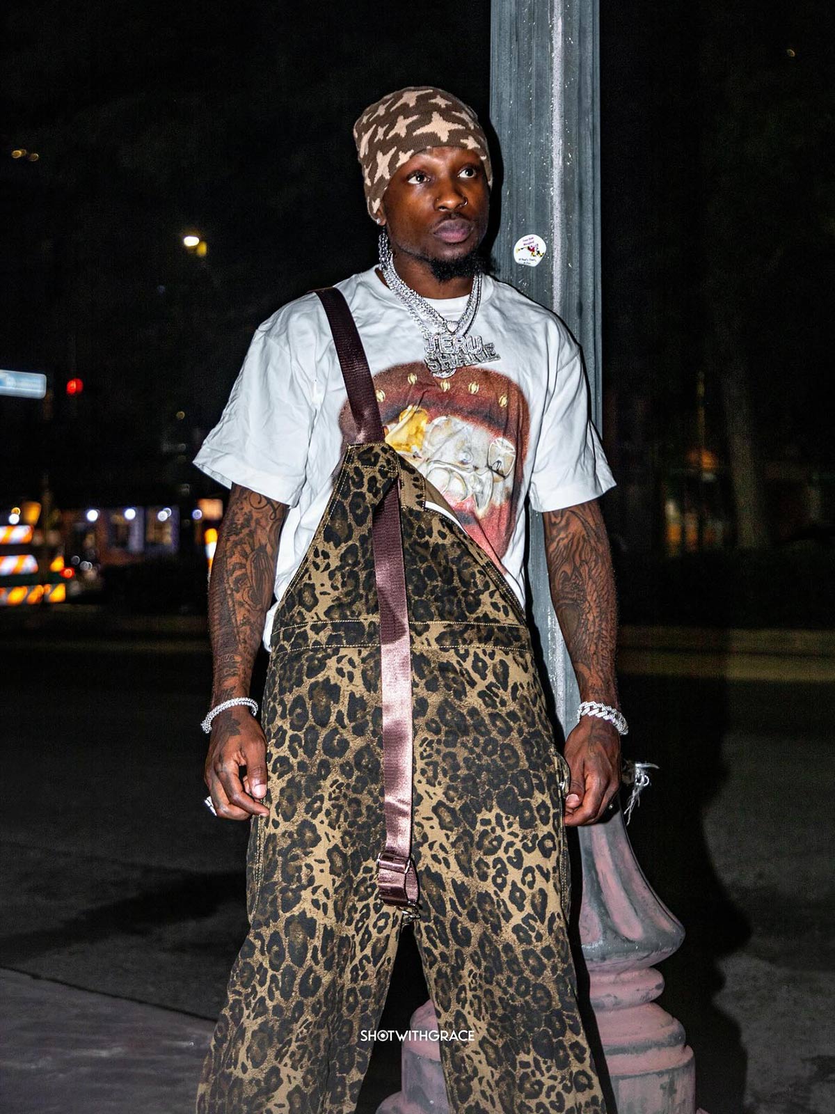 Theprecipice Leopard Print Street Style Workwear Overalls - 2020