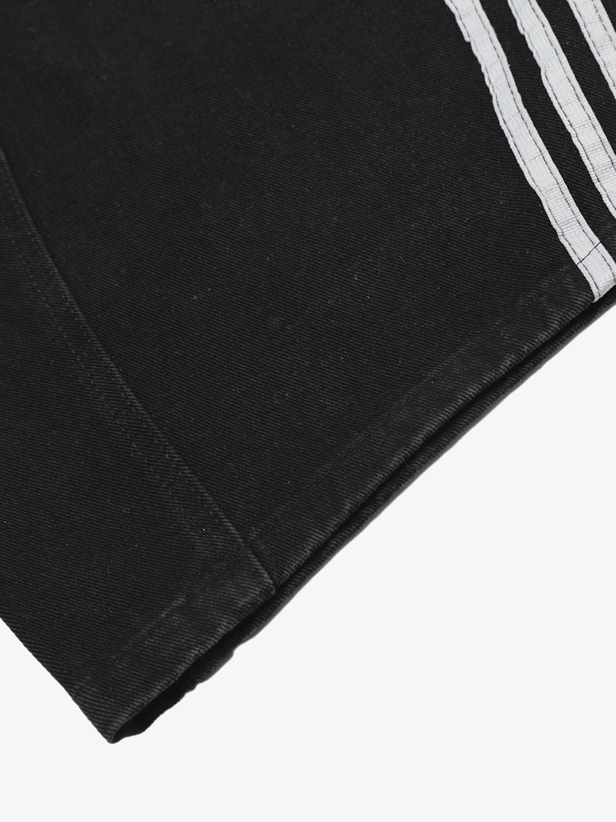 Denim Contrast Striped Stitching Barrel Jeans - 2504