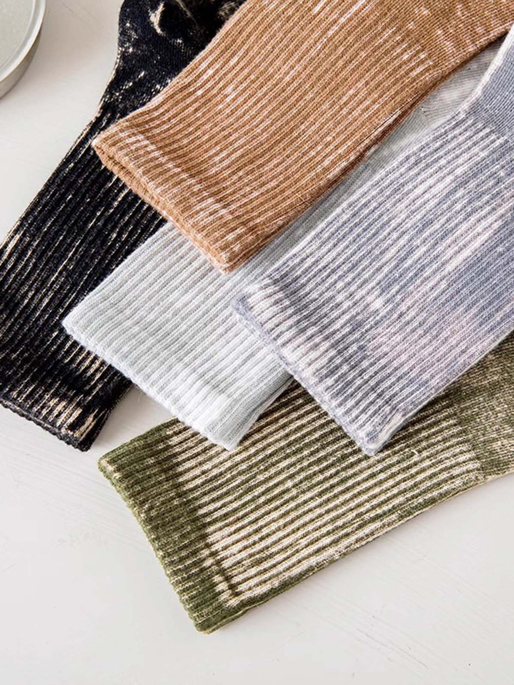 Theprecipice Workwear Distressed Tie-dyed Socks