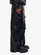 RO-style multi-pocket matte coated overalls - 2094