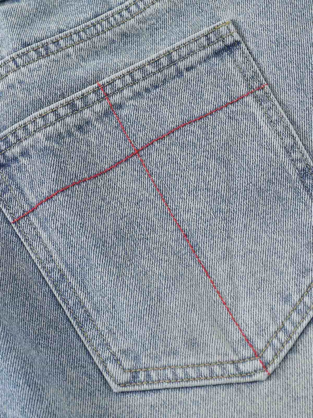 Distressed Tie-Dye Denim Jorts