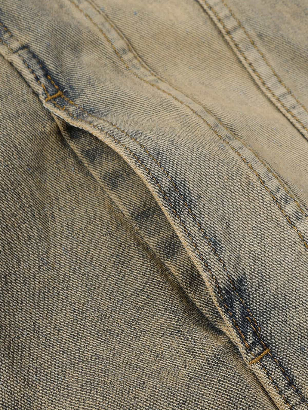 Washed Vintage Letter Print Denim Jacket