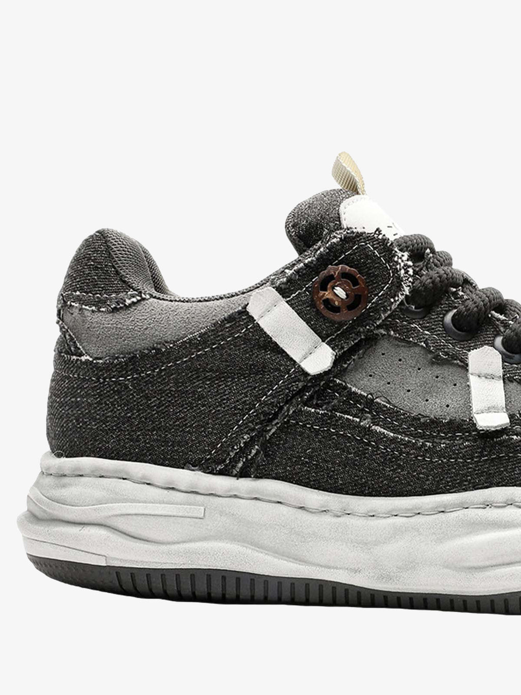 Distressed Deconstructed Split Whisker Platform Sneakers - 2602