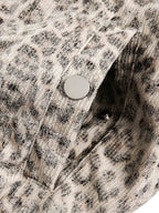 Cotton Cheetah Print Mink Fur Hooded Jacket - 2270