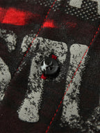 Street Creative Pin Print Plaid Shirt