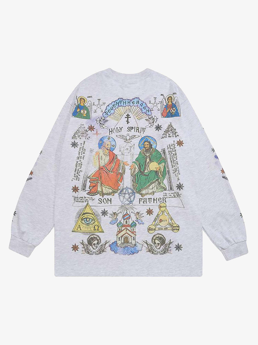 Theprecipice American High Street Graffiti Long Sleeve T-Shirt