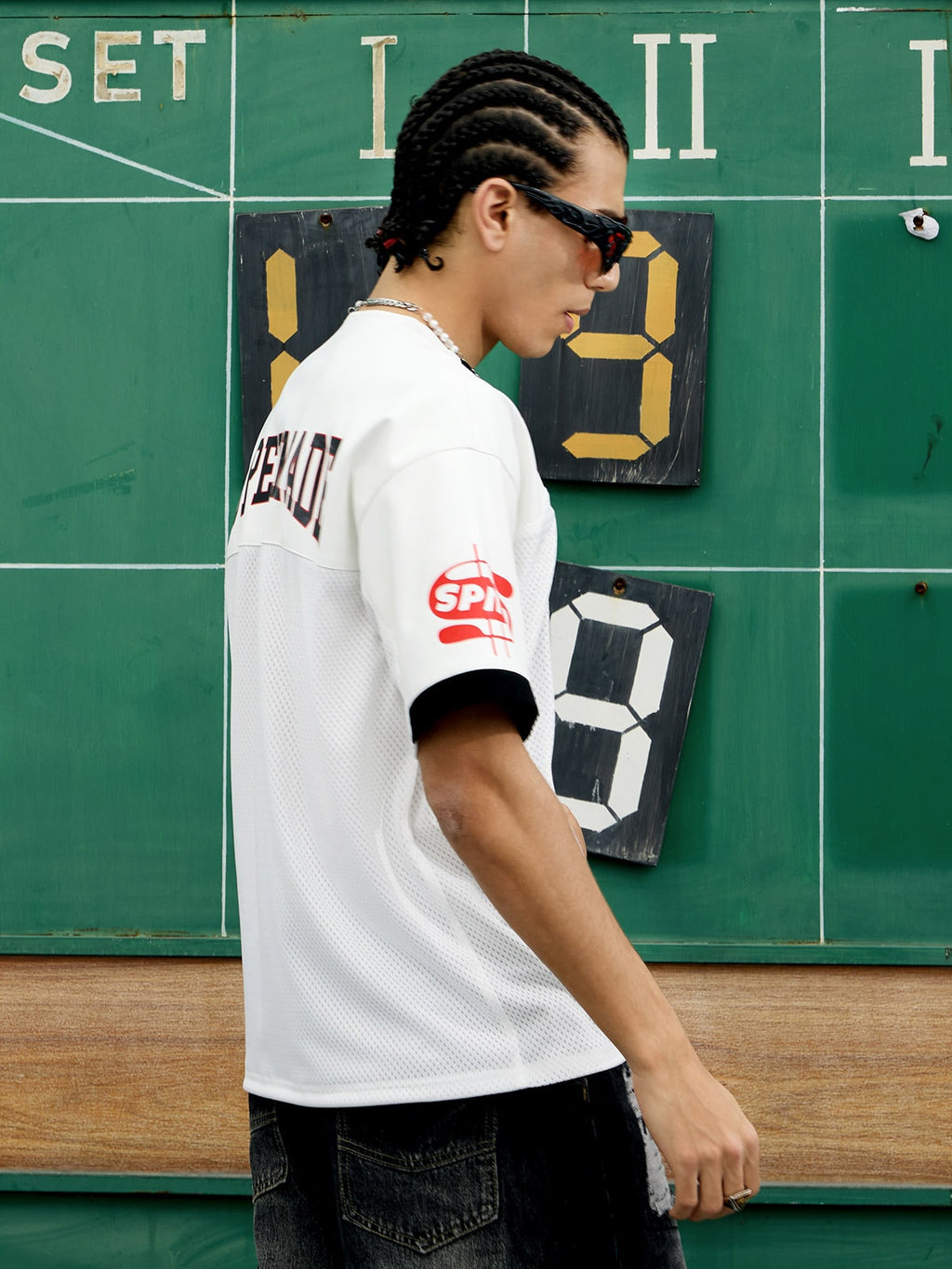 Original "SUPER 7" V-Neck Jersey T-SHIRT - 2400