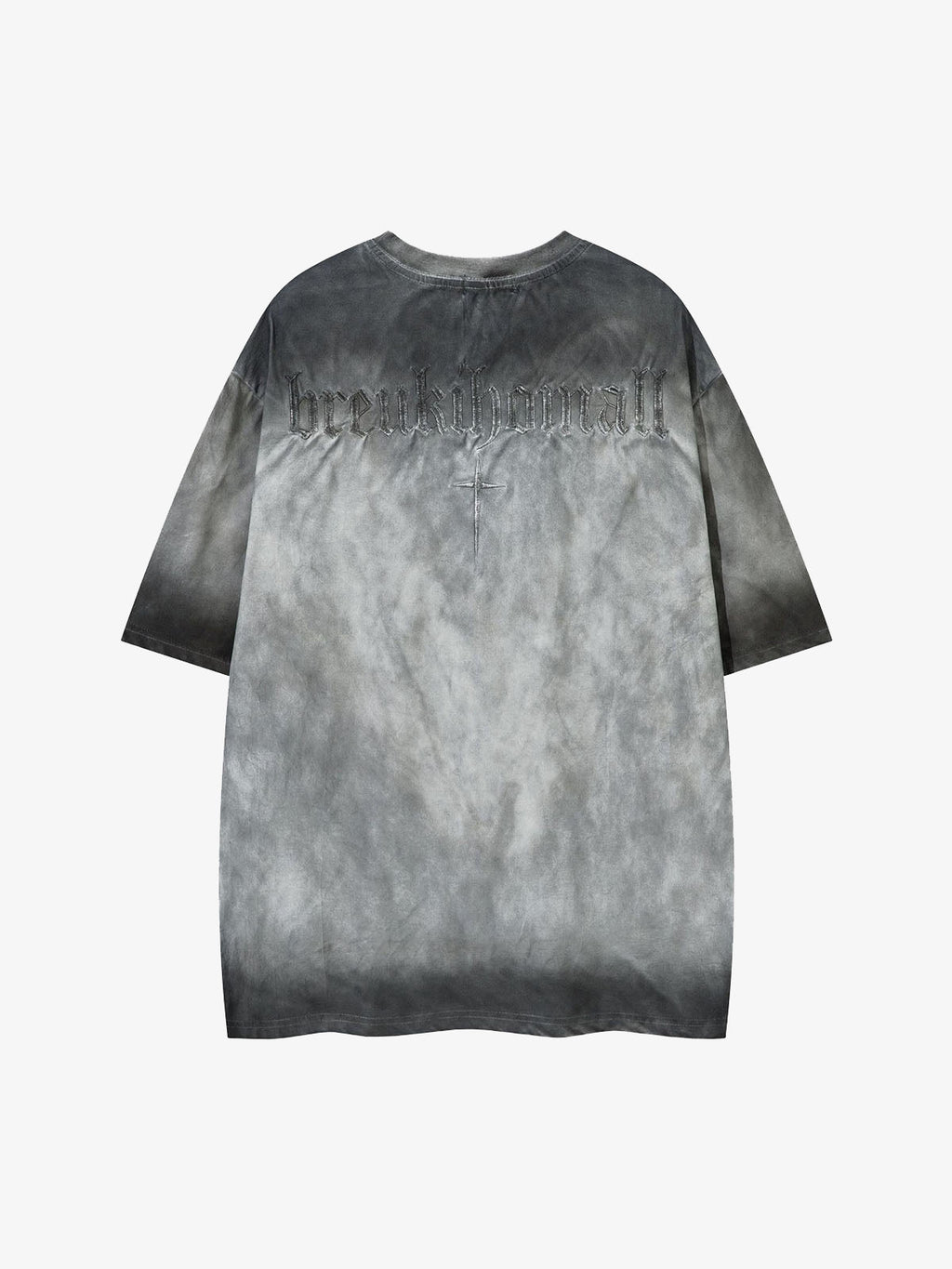 Oversized Cross and Studed T-Shirt