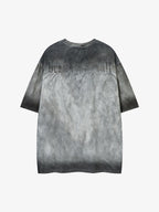Oversized Cross and Studed T-Shirt