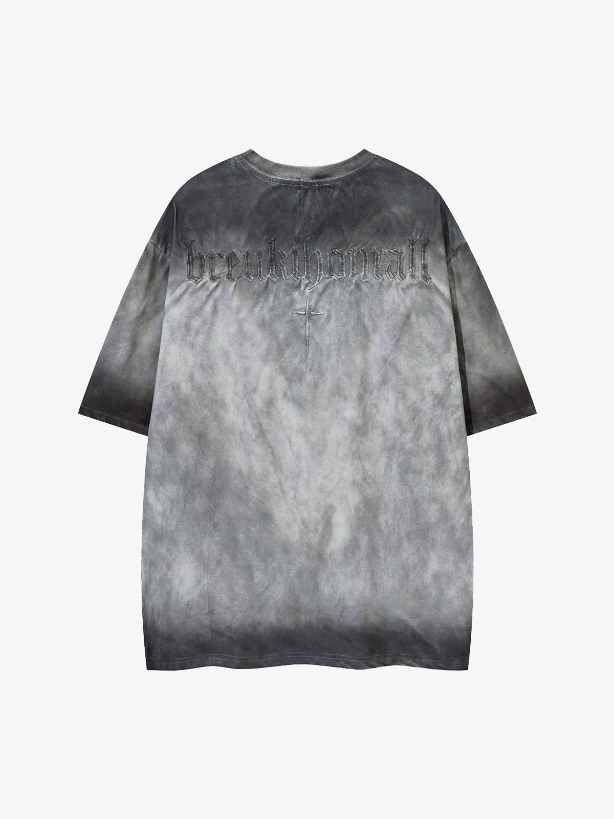 Oversized Cross and Studed T-Shirt