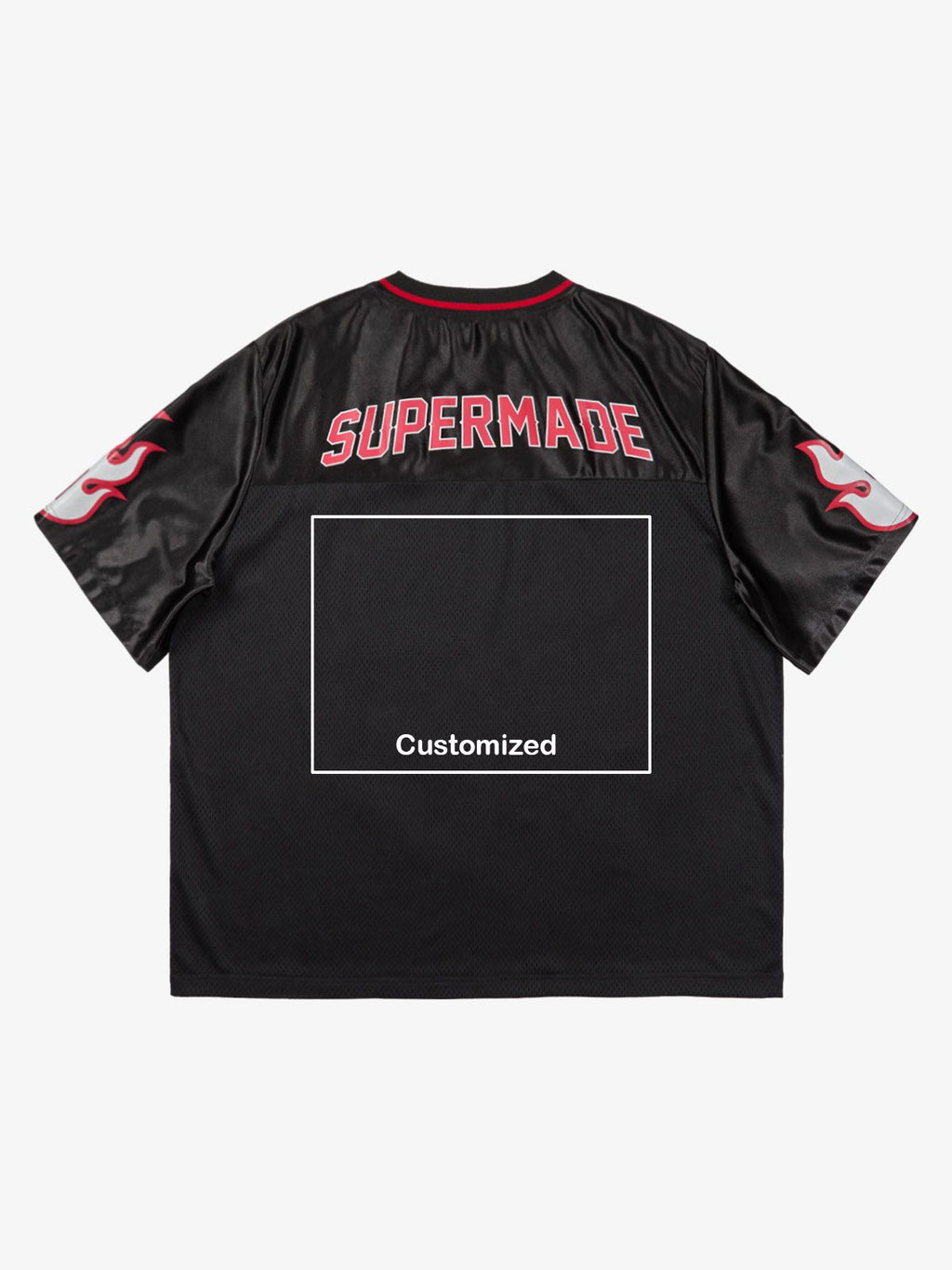 Original Flame Print Football Jersey T-Shirt